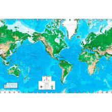 EGI Dry-Erase World Map