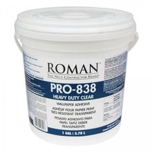Roman PRO-838 Heavy Duty Clear Wallcovering Adhesive