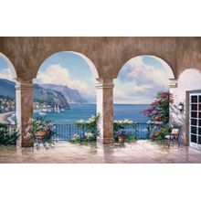 Mediterranean Arch Sans Foliage Wall Mural