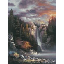 Misty Falls Wall Mural