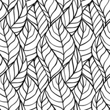 Stylish Leaves Pattern Wallpaper