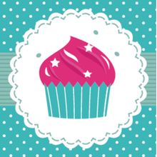 Party Cupcake Wall Mural