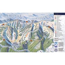 Monarch Mountain Trail Map Mural