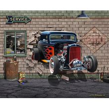 '32 Bustin' Out (No Text) Wall Mural