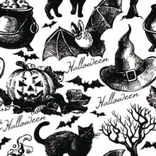 Hocus Pocus Pattern Wallpaper