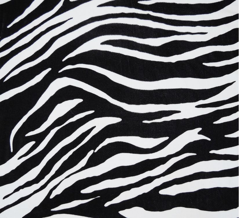 Black And White Zebra Print - Horizontal Wall Mural - Murals Your Way