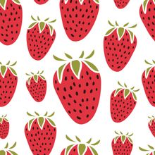 Sweet Strawberry Pattern Wallpaper