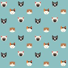Cute Cat Pattern Wallpaper