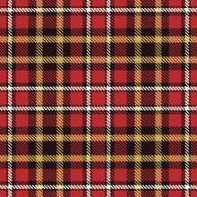 Red And Yellow Plaid Pattern Wallpaper