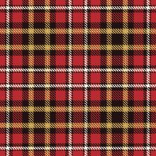 Red And Yellow Plaid Pattern Wallpaper