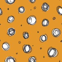 Silly Circle Doodles Pattern Wallpaper