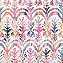 Bright Blooms Boho Pattern Wallpaper