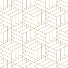 Gold and White Minimalist Geometric Wallpaper