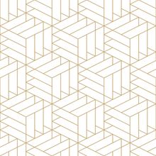 Gold and White Minimalist Geometric Wallpaper