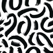 Scribble Curls Pattern Wallpaper