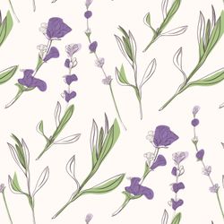 Lavender-Flowers-Pattern-Wallpaper