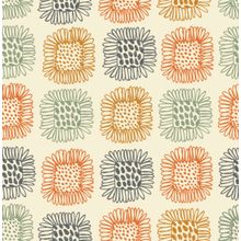 Bright Sunflowers Doodle Pattern Wallpaper