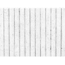Weathered White Wood Planks Wall Mural