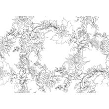Paisley Flower Trellis Pattern Wallpaper