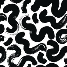 Squiggly Doodle Pattern Wallpaper