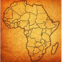 Vintage Map Of Africa Wall Mural