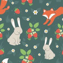 Strawberry Patch Wallpaper