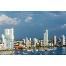 Cartagena Skyline Wall Mural