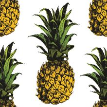 Vintage Pineapple Pattern Wallpaper