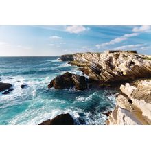 Crashing Waves On Portugal Coast Wall Mural