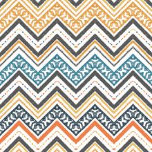 Patchwork Chevron Pattern Wallpaper