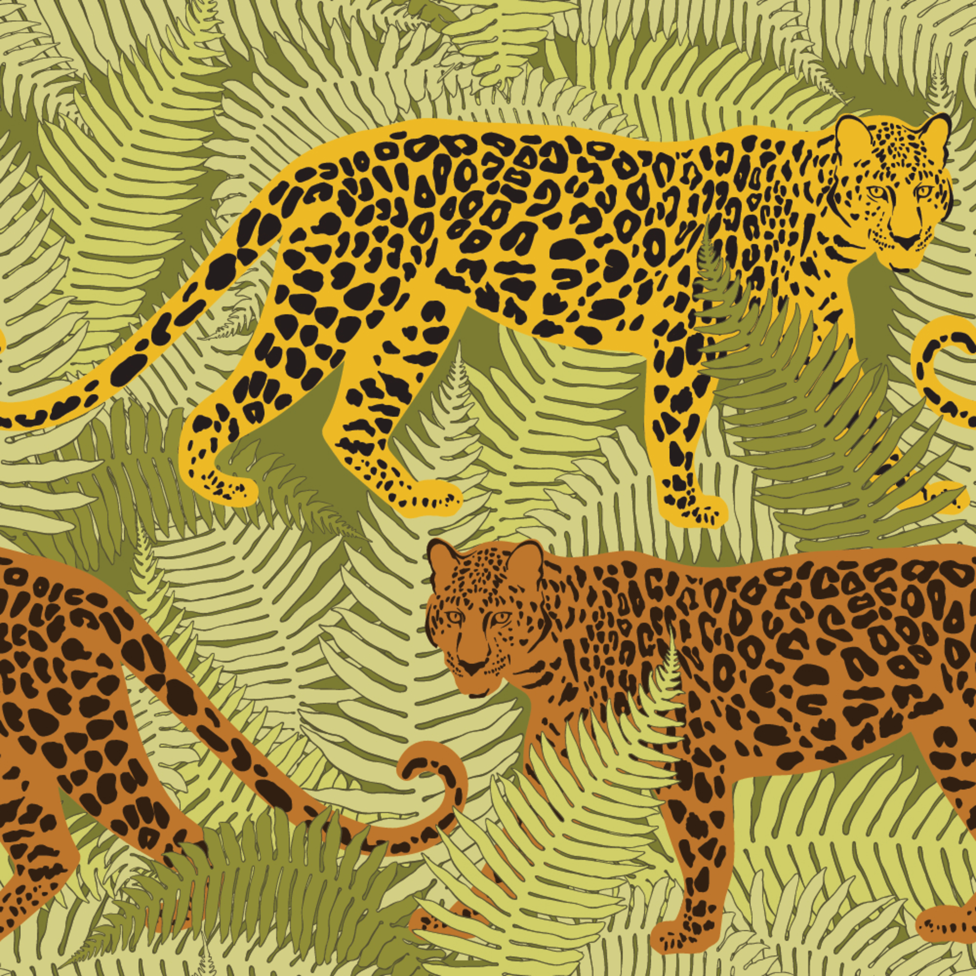 green leopard print wallpaper