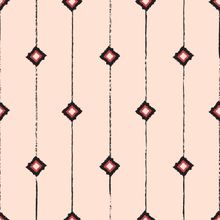 Red Diamond Pinstripes Wallpaper