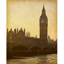 Vintage Big Ben Wall Mural