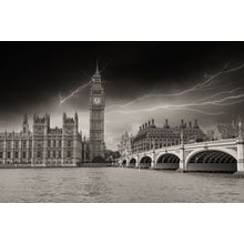 Lightning In London Wall Mural