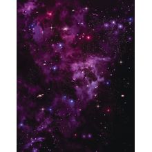 Purple Space Smoke Wall Mural