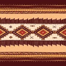 Warm Tribal Pattern Wallpaper