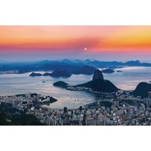 Colorful Sunset Over Rio Wallpaper Mural