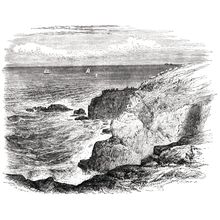 Engraving of Land's End Cornwall Wall Mural