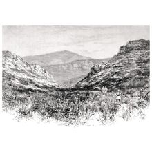 Victorian Engraving of a Greek Landscape Wall Mural