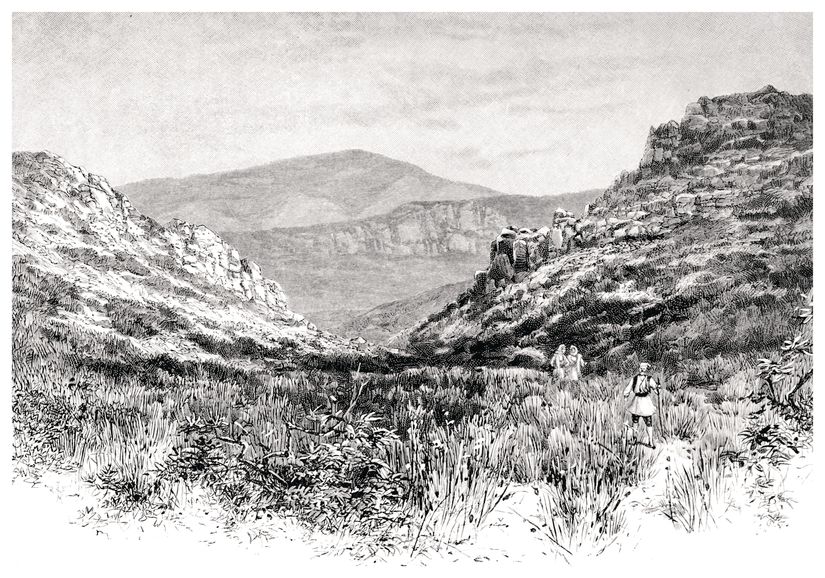 Victorian-Engraving-of-a-Greek-Landscape-Wall-Mural