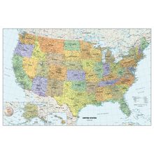 Classic USA Wall Map Wall Mural