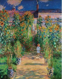 The-Artist-s-Garden-At-Vetheuil-Wallpaper-Mural