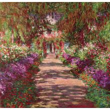 A Pathway In Monet's Garden Wall Mural