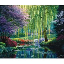 The Willow Pond Wall Mural