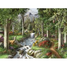 Down The Calming Stream Wall Mural