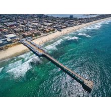 Pacific Beach's Crystal Pier, San Diego Wall Mural