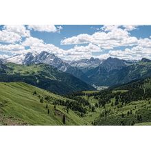 Sella Pass - Italian Dolomites and Forests Wall Mural