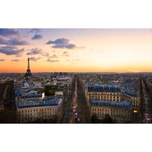 Sundown In Paris Wall Mural