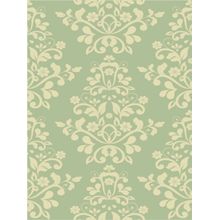 Seafoam Damask Pattern Wallpaper