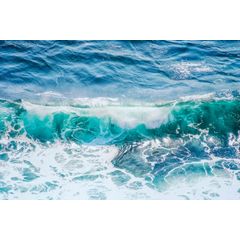 Aerial View Of Ocean Wave Wall Mural